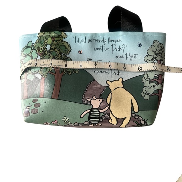Winnie the Pooh Pastel Scenic Tote Bag - Light Blue EUC 8JT - Picture 4 of 6